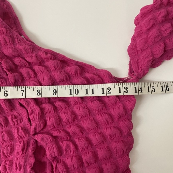 Fashion Nova Popcorn Pant Set Flare Medium Barbiecore - Picture 11 of 13